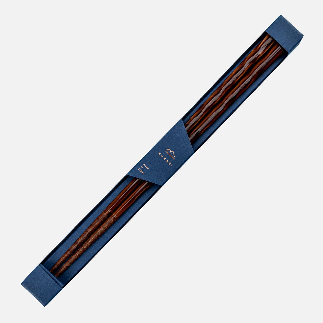 Japońskie Pałeczki do sushi Kawai - Kurabi Brown