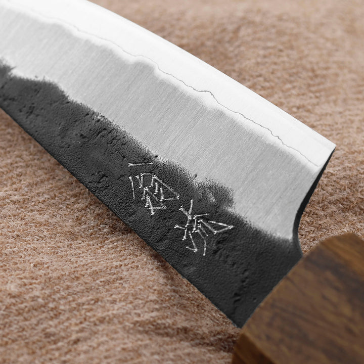 Paring 8 cm Oul Aogami Super/SS Black Nashiji