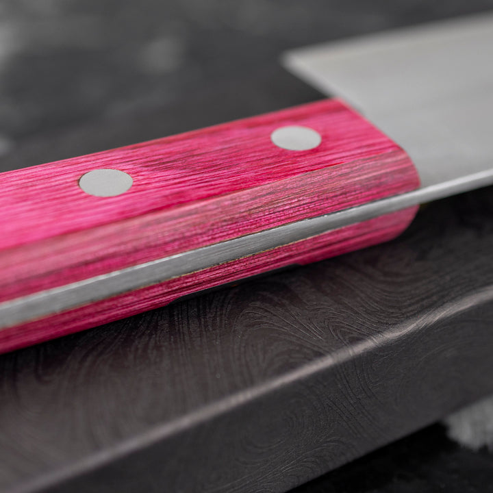 Gyuto 18 cm Shigeki Tanaka Pink VG-10 Damascus