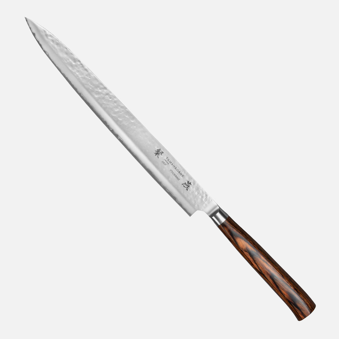 Sujihiki 27 cm Tamahagane Tsubame Brown VG-5