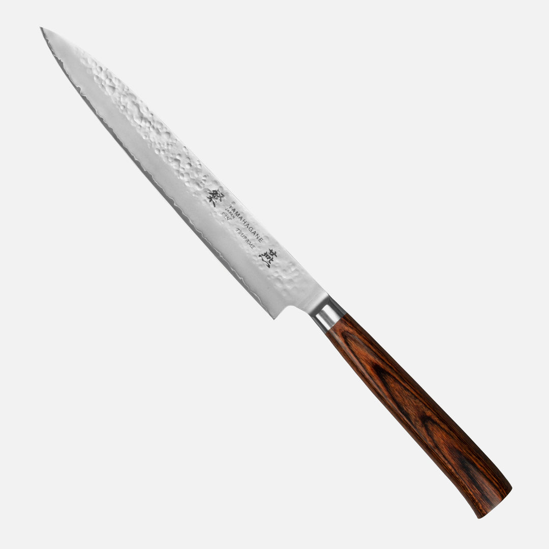 Sujihiki 21 cm Tamahagane Tsubame Brown VG-5