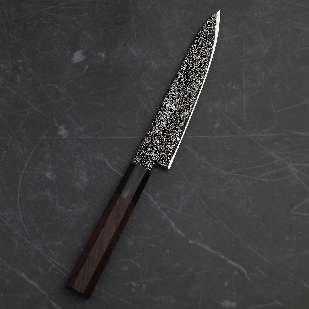 Petty 15 cm Hatsukokoro Saihyo Kurozome Damascus SG2