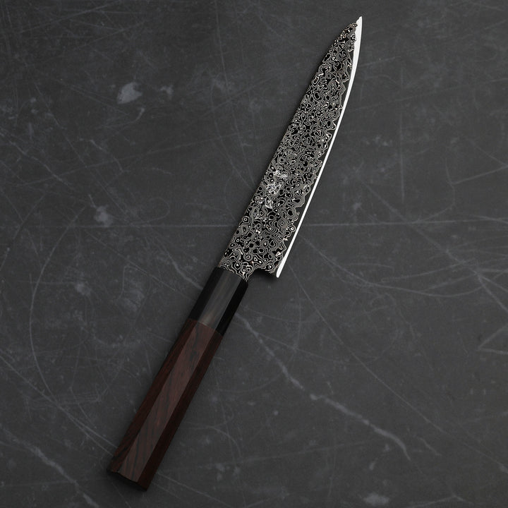 Petty 15 cm Hatsukokoro Saihyo Kurozome Damascus SG2