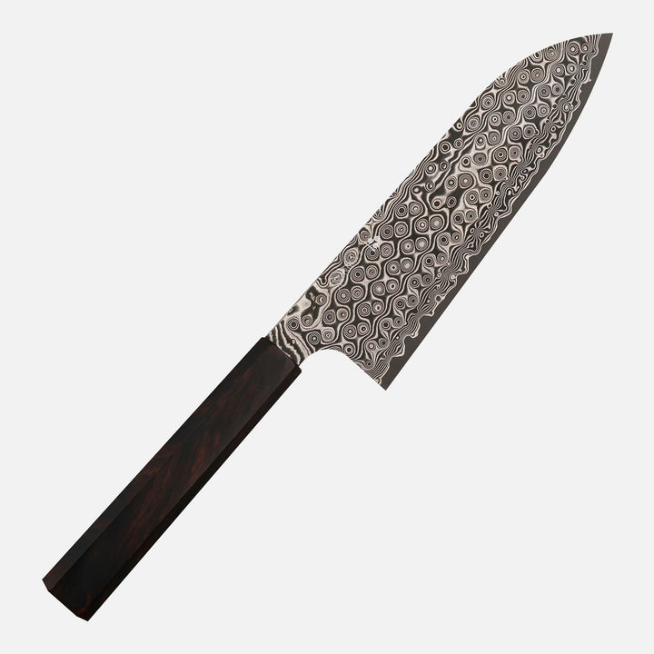 Santoku 18 cm Nigara Hamono Anmon SG2 Damascus