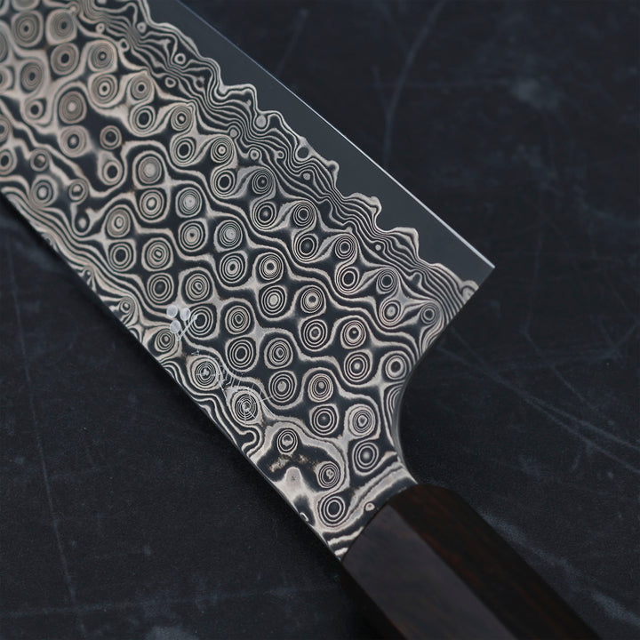 Santoku 18 cm Nigara Hamono Anmon SG2 Damascus