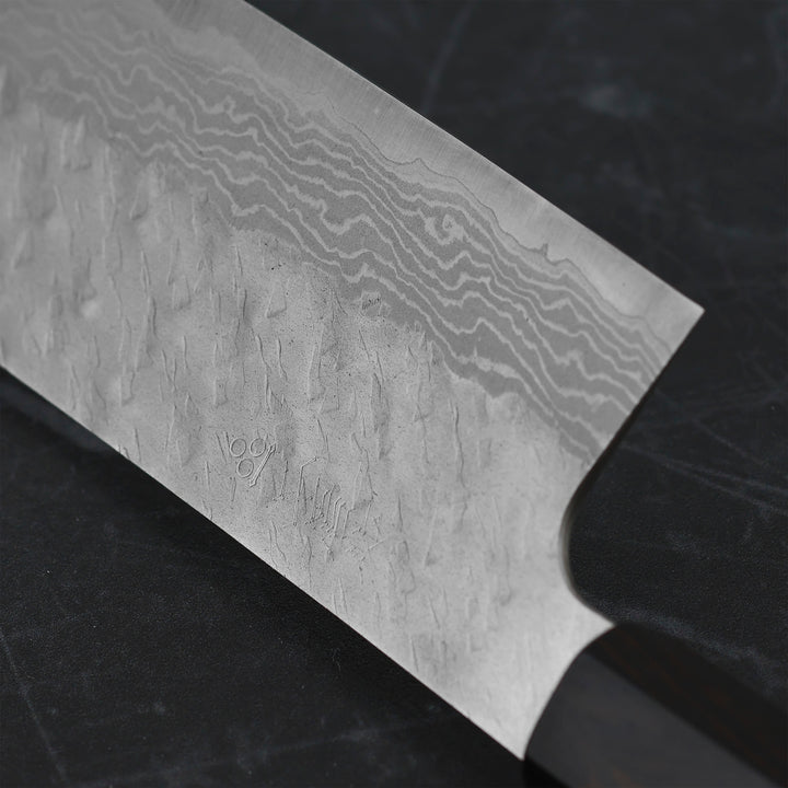 Nakiri 16,5 cm Nigara Hamono Mokutan VG-10 Damascus