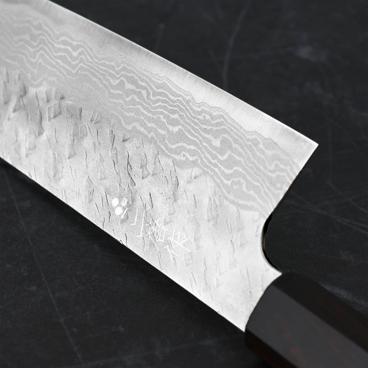 Santoku 16,5 cm Nigara Hamono Mokutan VG-10 Damascus