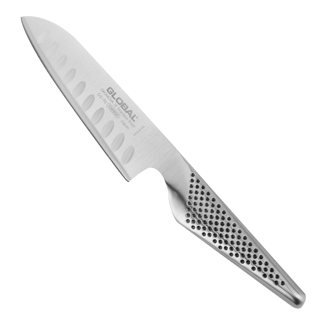 Nóż Santoku 13 cm żłobiony | Global GS-90