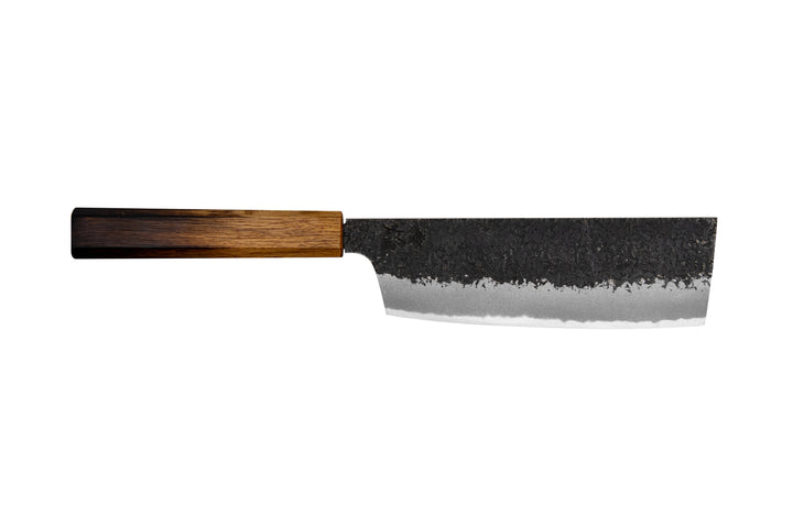 Sakai Takayuki Homura Guren Aogami#2/Iron Kurouchi Nóż Nakiri 18 cm