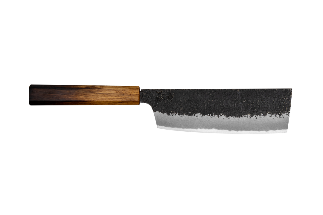 Sakai Takayuki Homura Guren Aogami#2/Iron Kurouchi Nóż Nakiri 18 cm