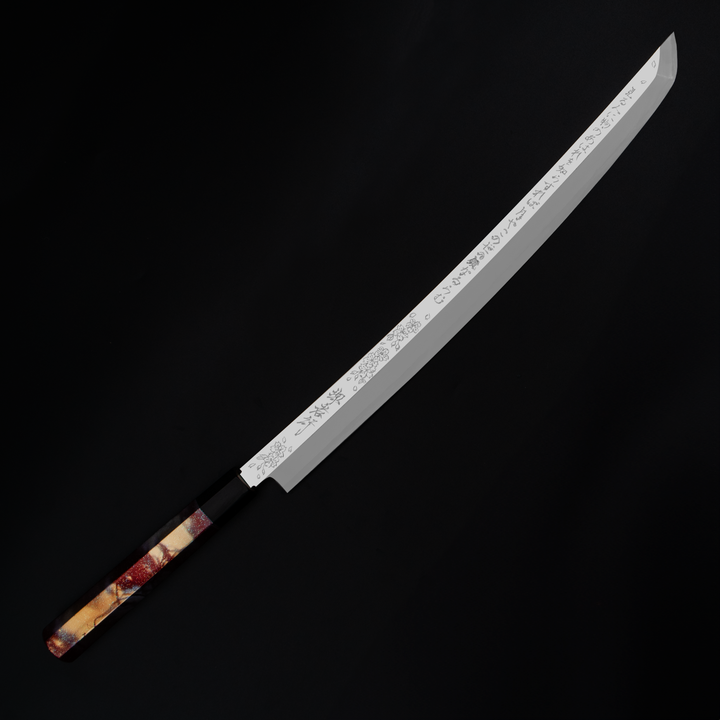 Sakai Takayuki Rinka Silver#3 Nóż Sakimaru 39 cm