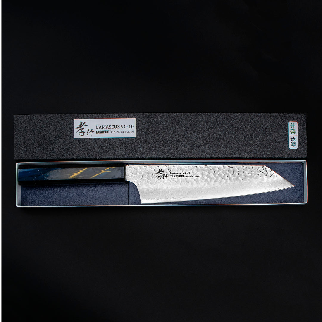 Sakai Takayuki Urushi VG-10 Saiu Nóż Kengata 19 cm