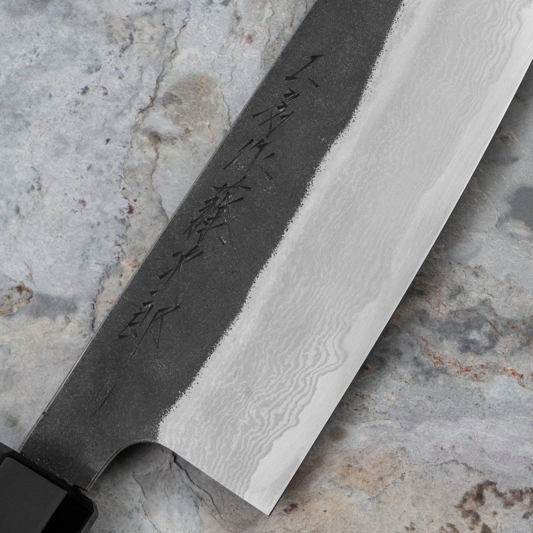 Santoku 17 cm Tojiro Atelier EB Forged Damascus VG-10