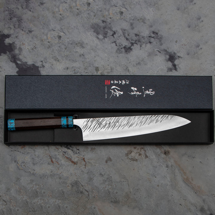 Yu Kurosaki Fujin R2 Turkus Nóż Szefa kuchni 24 cm