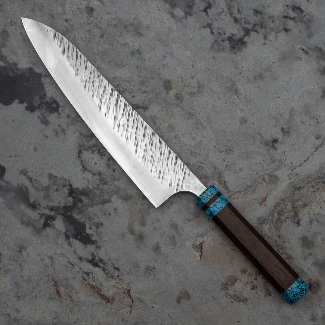 Yu Kurosaki Fujin R2 Turkus Nóż Szefa kuchni 24 cm