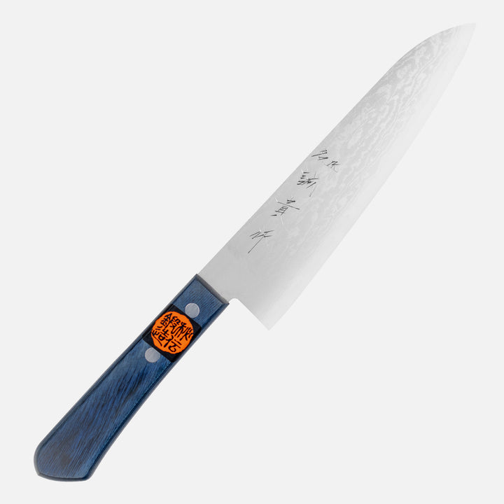 Gyuto 18 cm Shigeki Tanaka Blue VG-10 Damascus