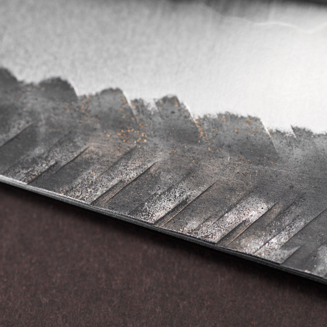 Kiritsuke Gyuto 21 cm Yoshimi Kato Kurouchi V-Tsuchime Aogami Super/SS