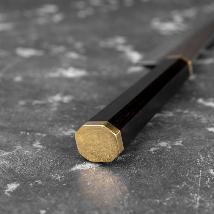 Gyuto 21 cm Yu Kurosaki Kokusen Brass Aogami Super/SS