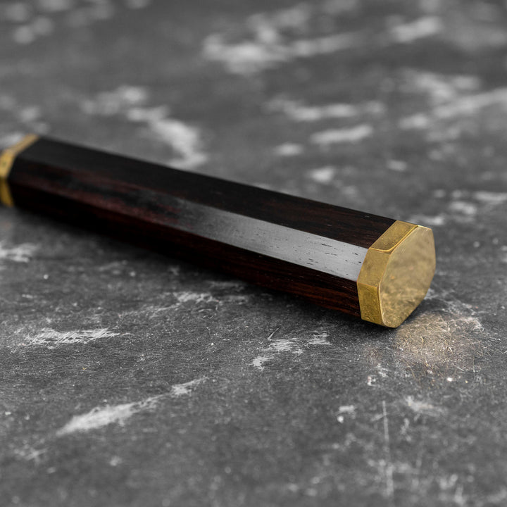 Gyuto 21 cm Yu Kurosaki Kokusen Brass Aogami Super/SS