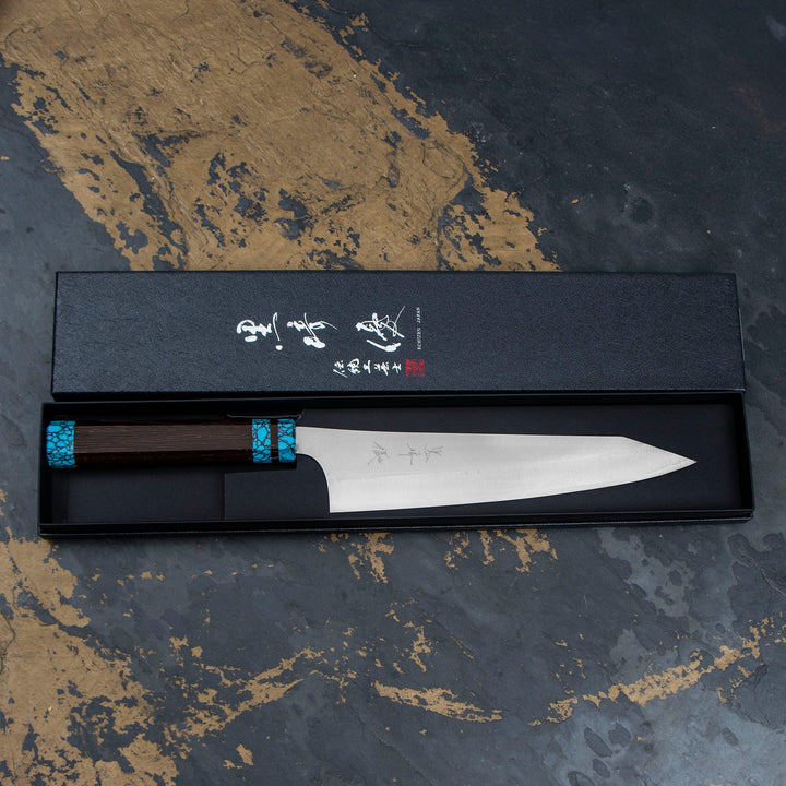 Gyuto 21 cm Yu Kurosaki Turquoise VG-XEOS