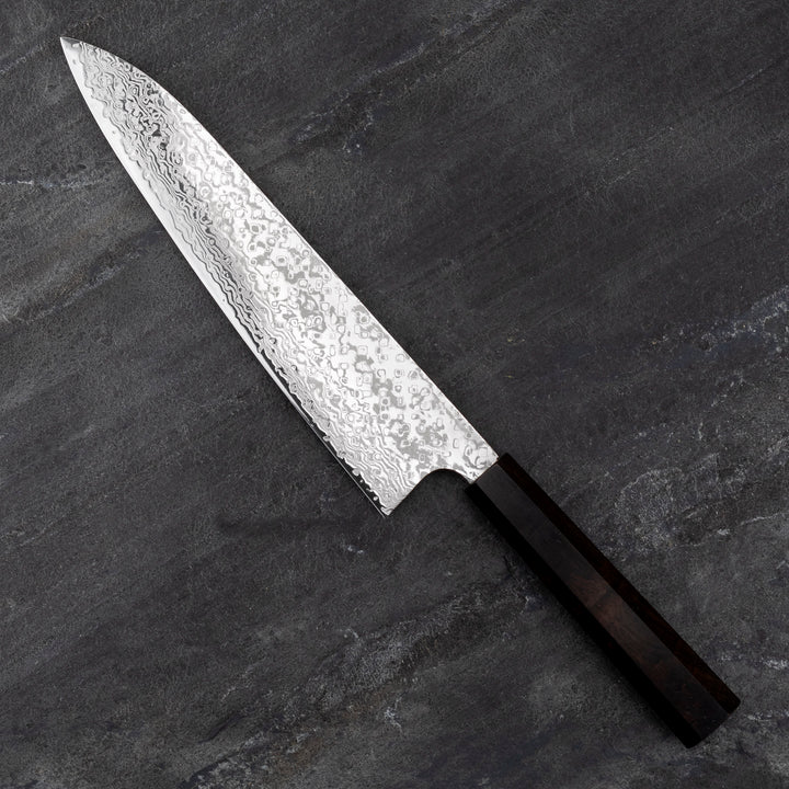 Gyuto 24 cm Hatsukokoro Hayabusa Ginga Damascus ATS-34