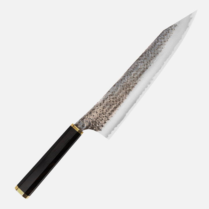 Gyuto 24 cm Yu Kurosaki Kokusen Brass Aogami Super/SS