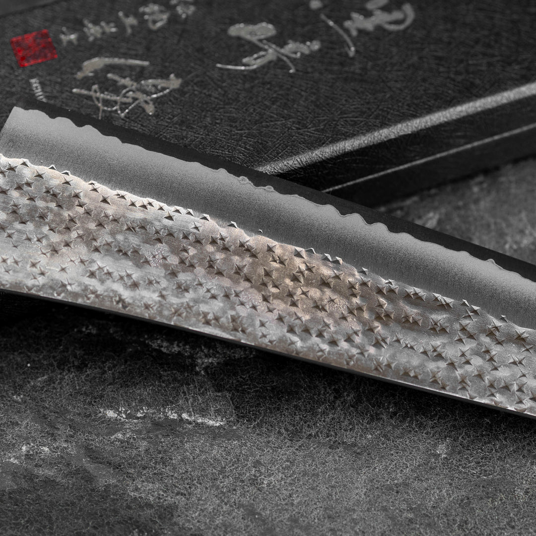 Gyuto 24 cm Yu Kurosaki Kokusen Brass Aogami Super/SS
