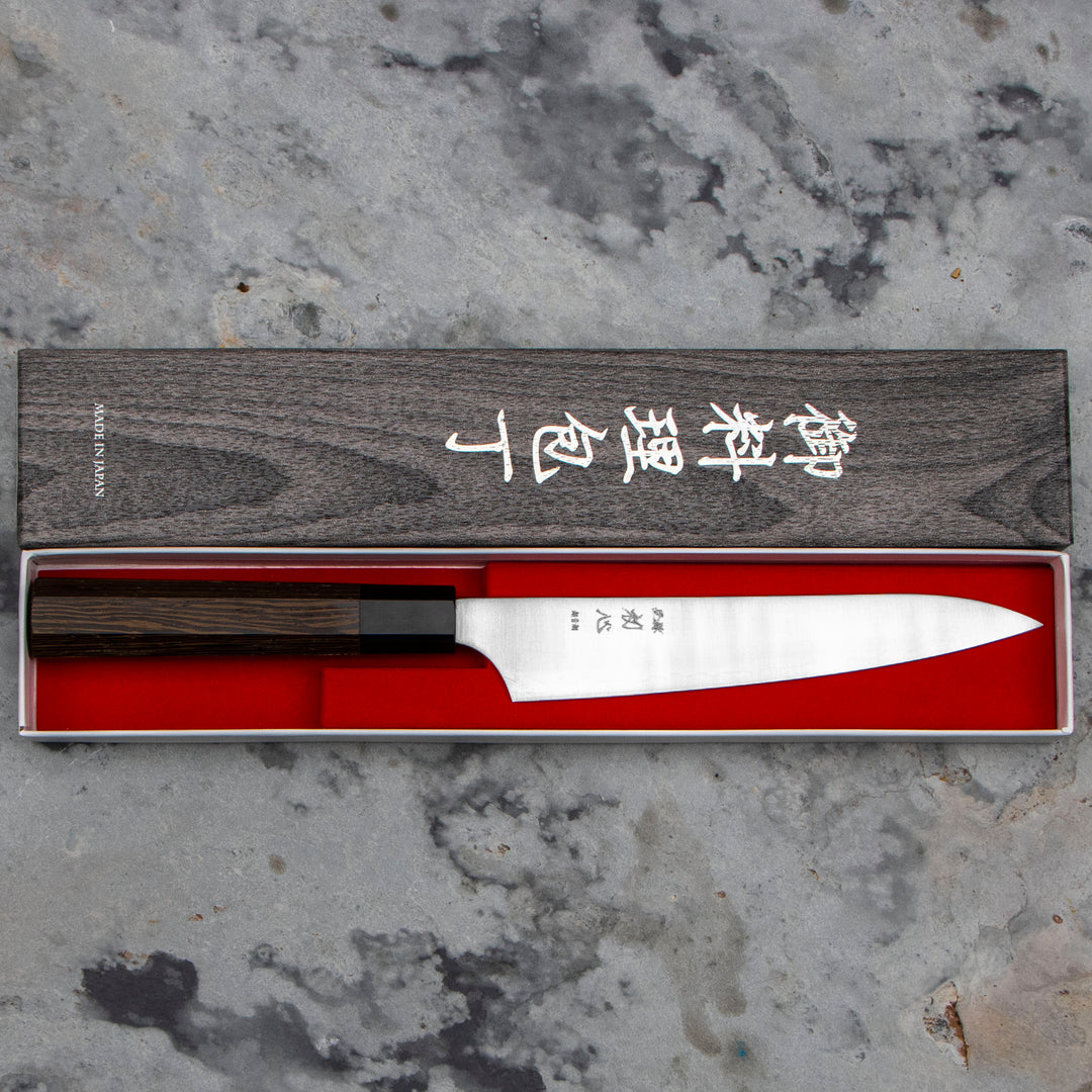 Petty 15 cm Hatsukokoro Hayabusa Aogami Super/SS