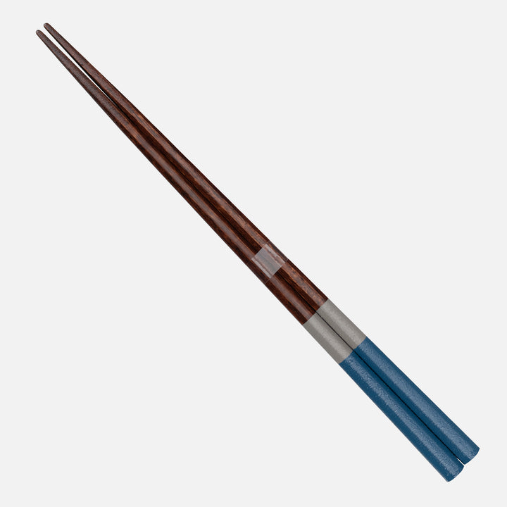 Japońskie Pałeczki do sushi Kawai - Hachikaku Nuriwake Bicolor Navy