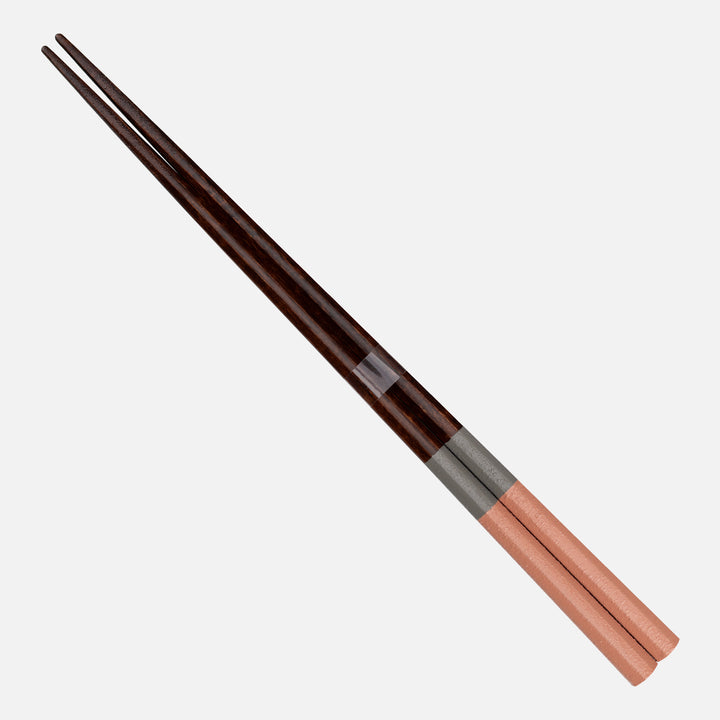 Japońskie Pałeczki do sushi Kawai - Hachikaku Nuriwake Bicolor Pink