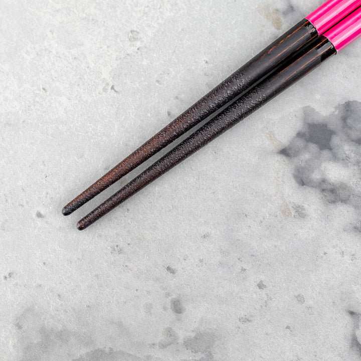 Japońskie Pałeczki do sushi Kawai - Isosukashi Botanito Hot Pink