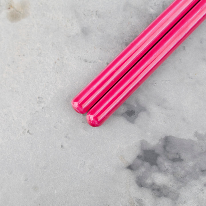 Japońskie Pałeczki do sushi Kawai - Isosukashi Botanito Hot Pink