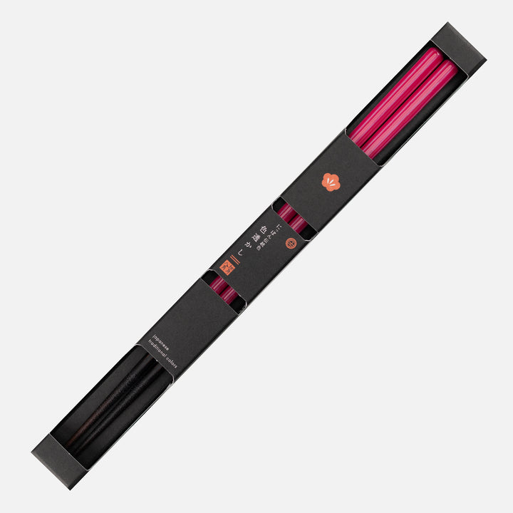 Japońskie Pałeczki do sushi Kawai - Isosukashi Botanito Hot Pink
