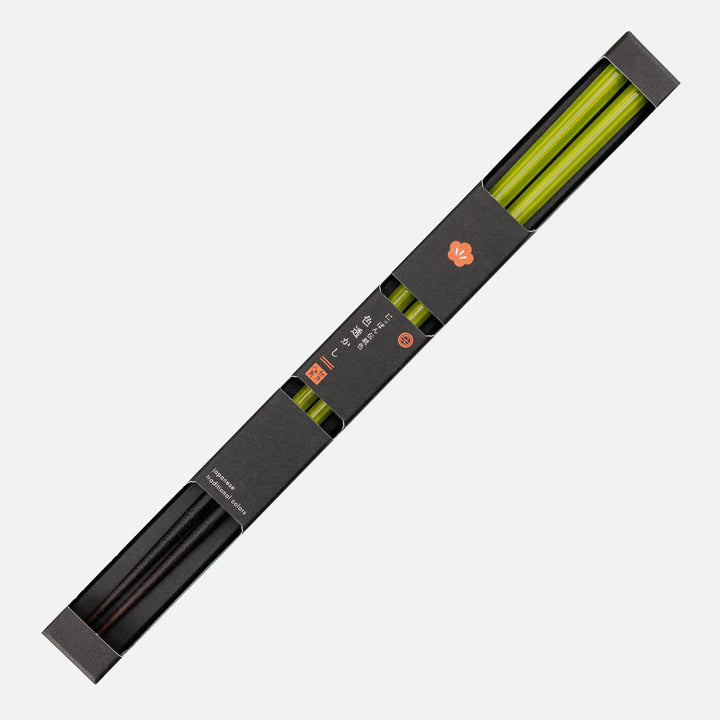 Japońskie Pałeczki do sushi Kawai - Isosukashi Moegiiro Green