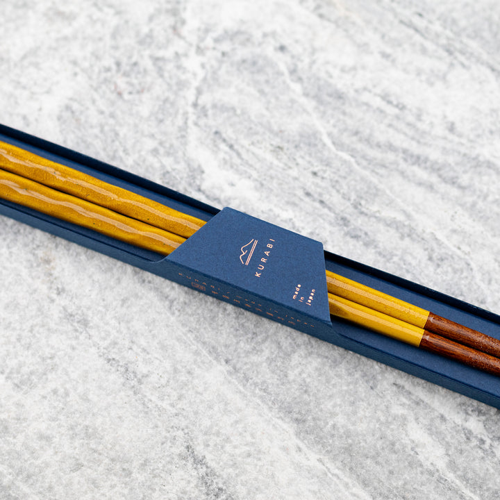 Japońskie Pałeczki do sushi Kawai - Kurabi Yellow