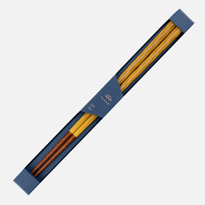 Japońskie Pałeczki do sushi Kawai - Kurabi Yellow