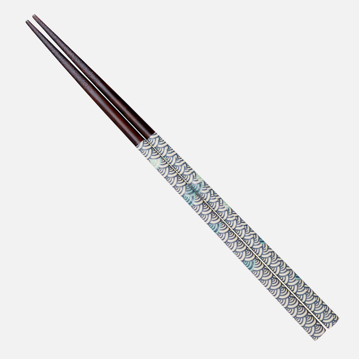 Japońskie Pałeczki do sushi Kawai - Seigaiha Blue