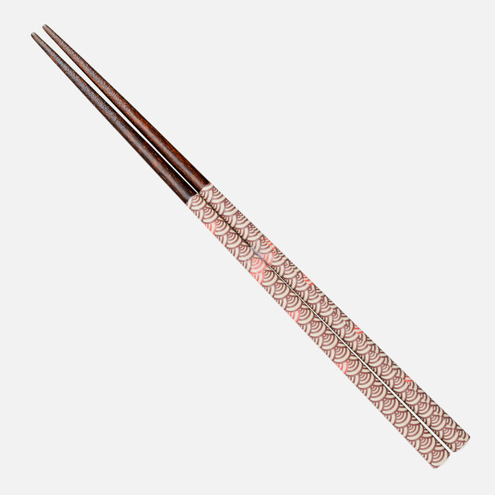 Japońskie Pałeczki do sushi Kawai - Seigaiha Pink