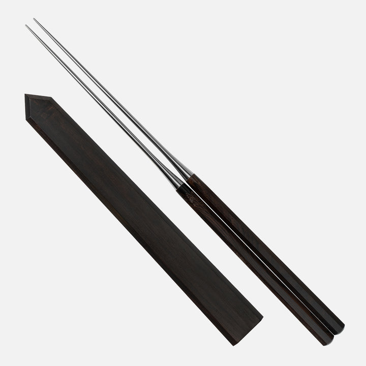 Japońskie Pałeczki Moribashi 18 cm + Saya + Etui