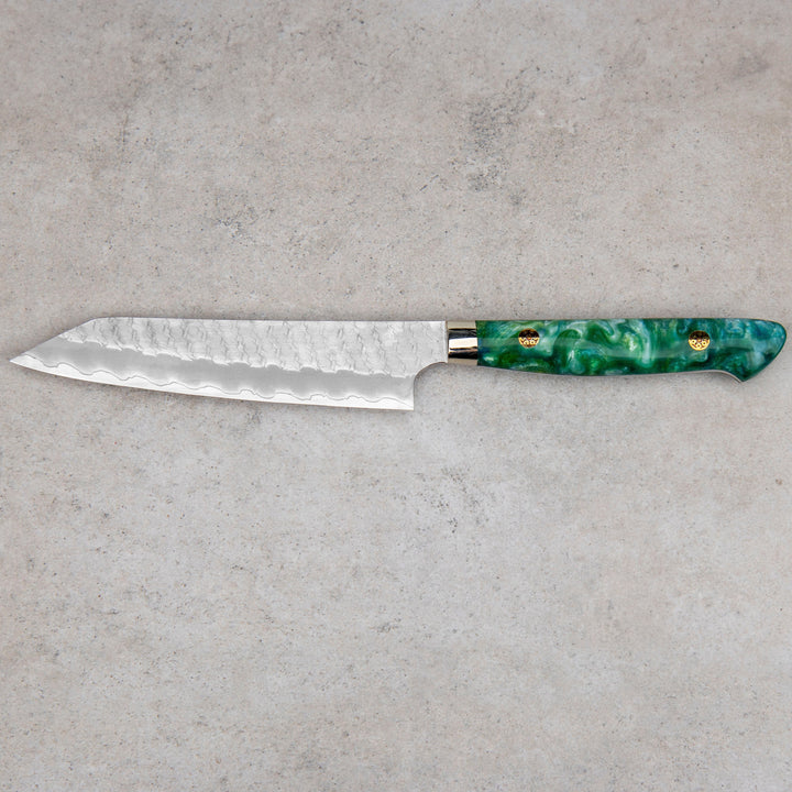 Kiritsuke Petty 15 cm Nigara Hamono SG2 Green Limited