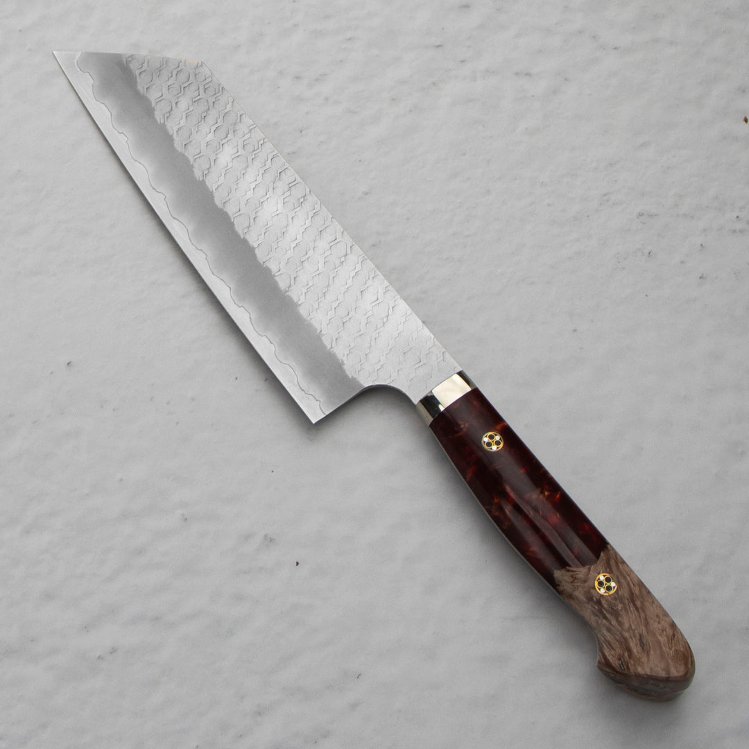 Kiritsuke Nakiri 18 cm Nigara Hamono SG2 Red Limited