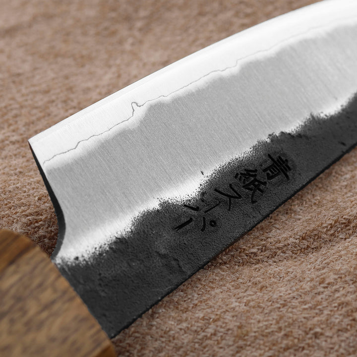 Paring 8 cm Oul Aogami Super/SS Black Nashiji