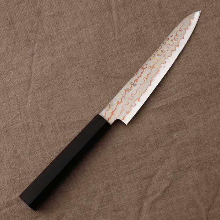 Petty 15 cm Hatsukokoro Hayabusa Rainbow Aogami#2/SS