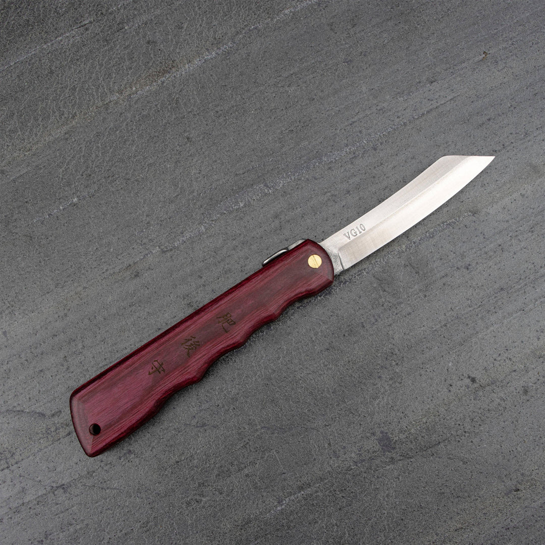 Pocket Knife Higonokami Kanekoma Woody Red 7,5 cm VG-10