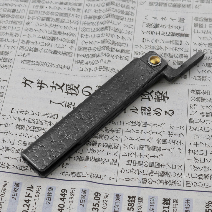 Pocket Knife Higonokami Tomita Hammer Tone 7,5 cm Shirogami#2/Iron