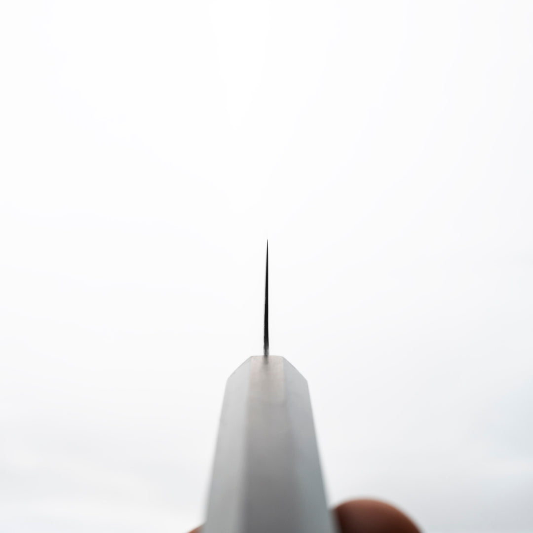 Ko-Santoku 15 cm Hatsukokoro Hikari Kurozame SLD Damascus