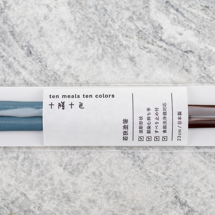 Japońskie Pałeczki do sushi Kawai - Habori Kanshitsu Blue-Grey