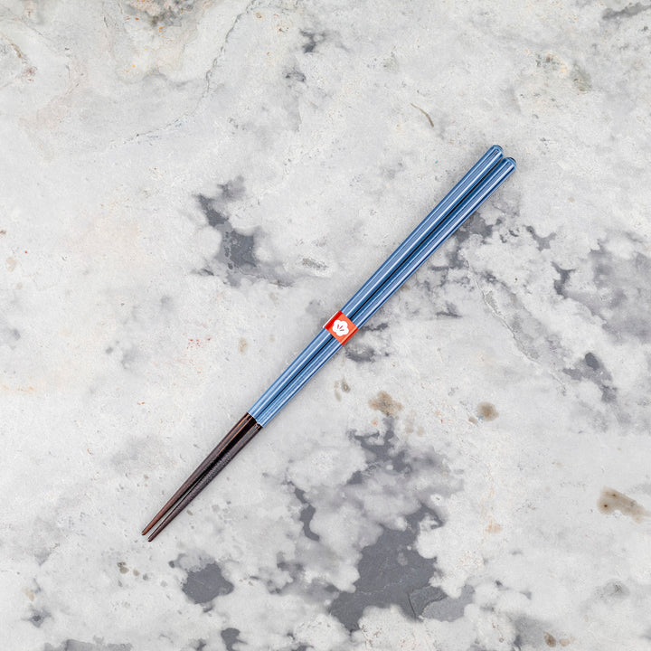 Japońskie Pałeczki do sushi Kawai - Isosukashi Kokihanada Blue