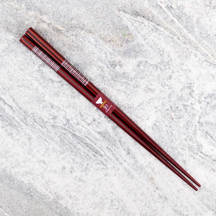 Japońskie Pałeczki do sushi Kawai - Rokkaku Yagiri Red