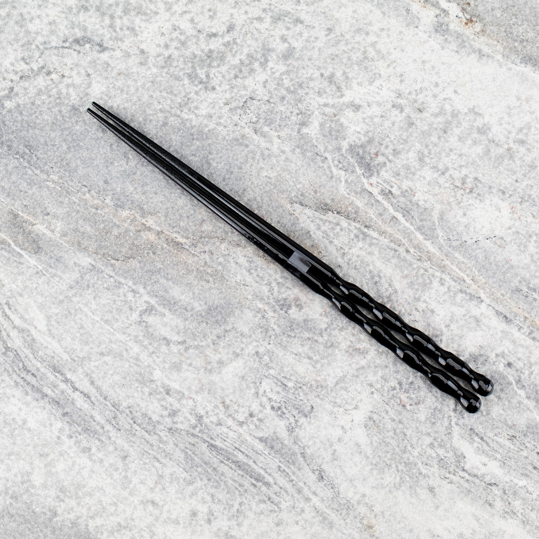 Japońskie Pałeczki do sushi Kawai - Round Curving Black